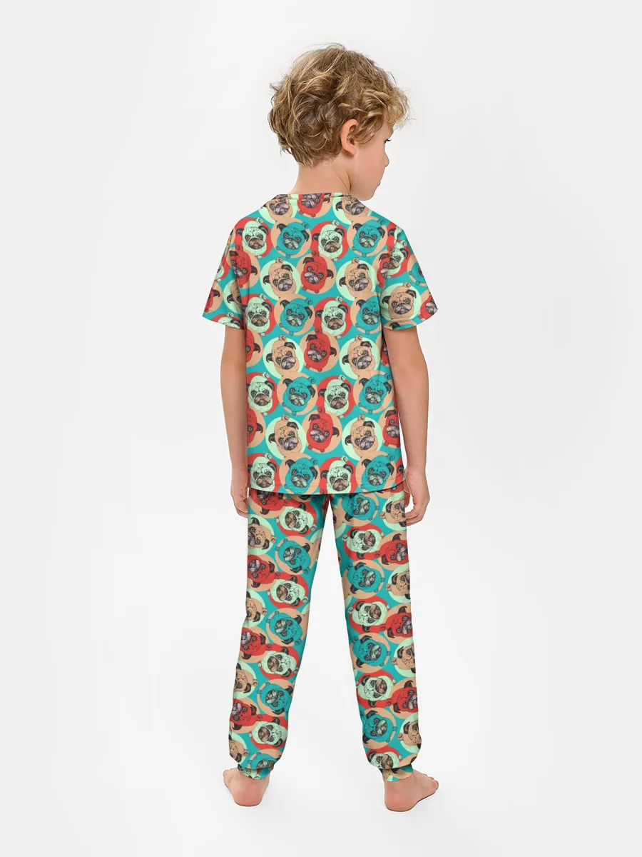 Детская пижама с брюками / Прикольные Мопсы