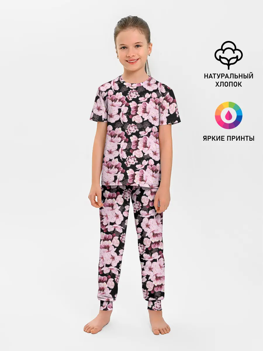 Детская пижама с брюками / Сакура