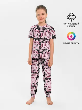 Детская пижама с брюками / Сакура