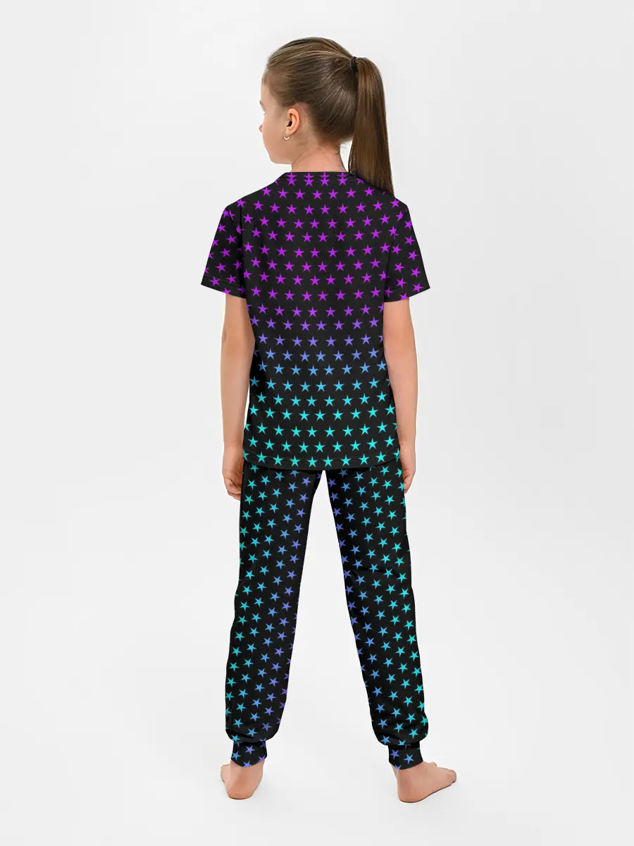 Детская пижама с брюками / НЕОНОВЫЕ ЗВЁЗДЫ | NEON STARS