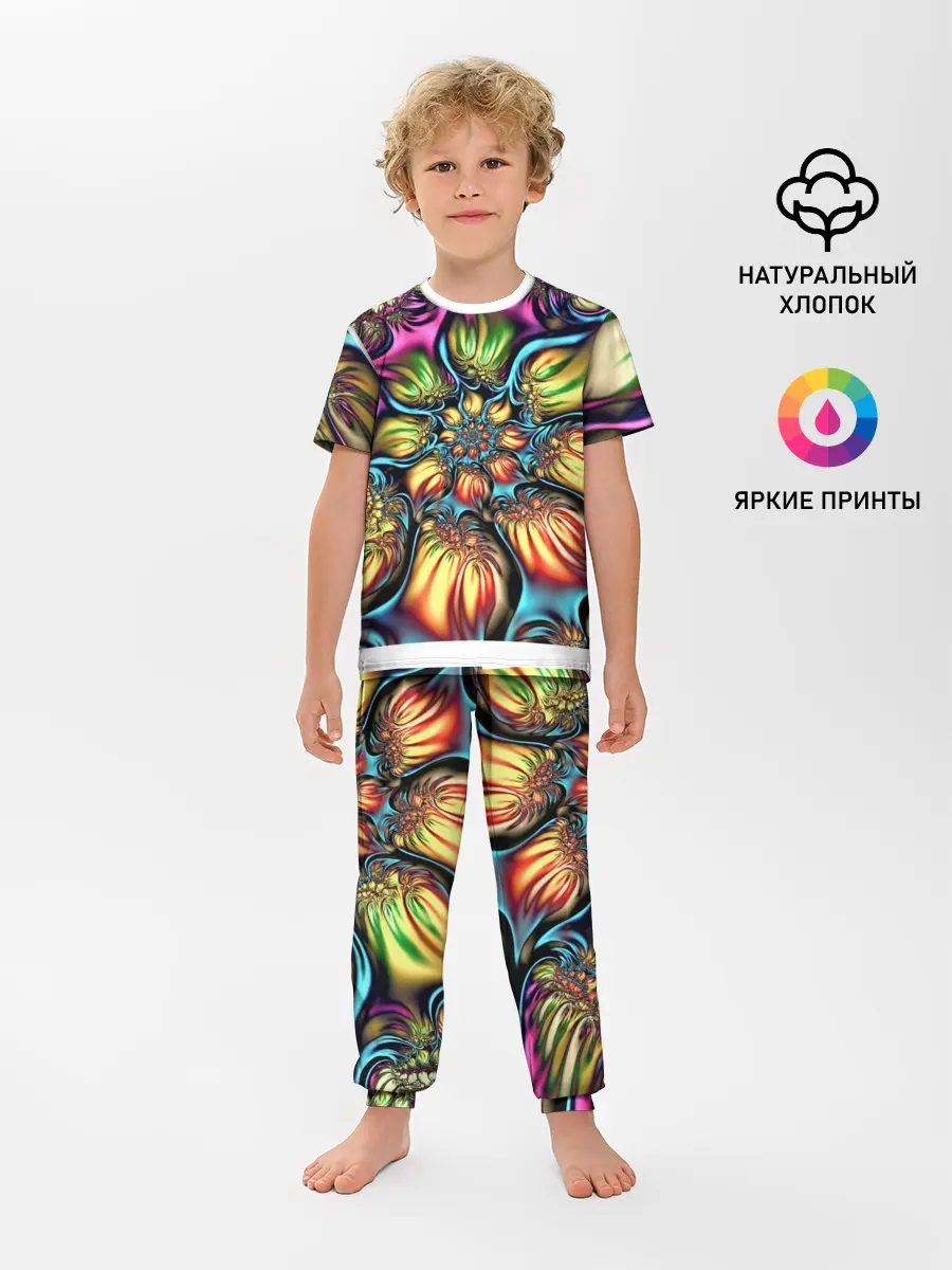 Детская пижама с брюками / Абстракция