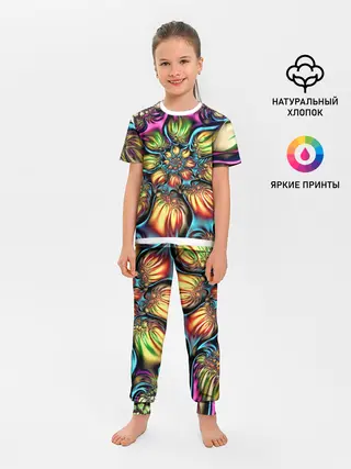 Детская пижама с брюками / Абстракция