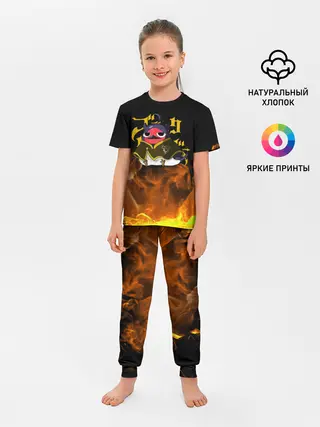 Детская пижама с брюками / Секре Сваллотейл в огне Неро