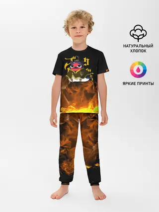 Детская пижама с брюками / Секре Сваллотейл в огне Неро
