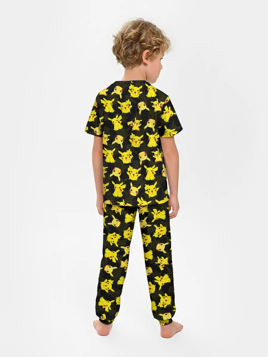Детская пижама с брюками / ПИКАЧУ ПАТТЕРН / PIKA PIKACHU /