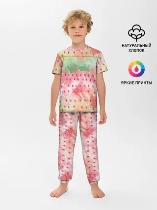 Детская пижама с брюками / Бархатный арбуз