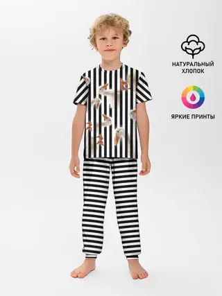 Детская пижама с брюками / Гуси