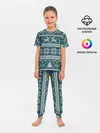 Детская пижама с брюками / Новогодний узор
