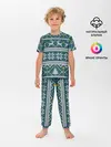 Детская пижама с брюками / Новогодний узор
