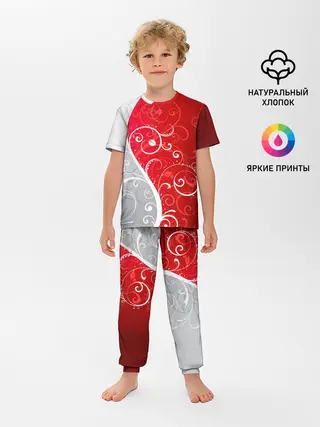 Детская пижама с брюками / КРУЖЕВО