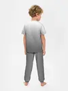Детская пижама с брюками / Черно-белый градиент