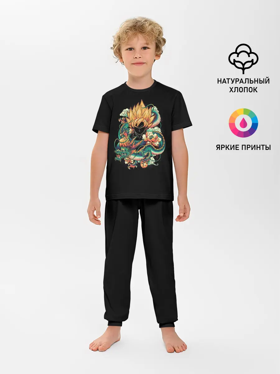 Детская пижама с брюками / Dragon Ball. Retro Style
