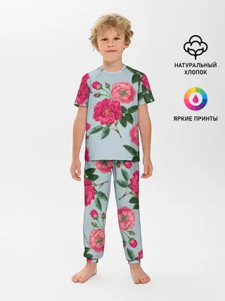 Детская пижама с брюками / Чайная роза