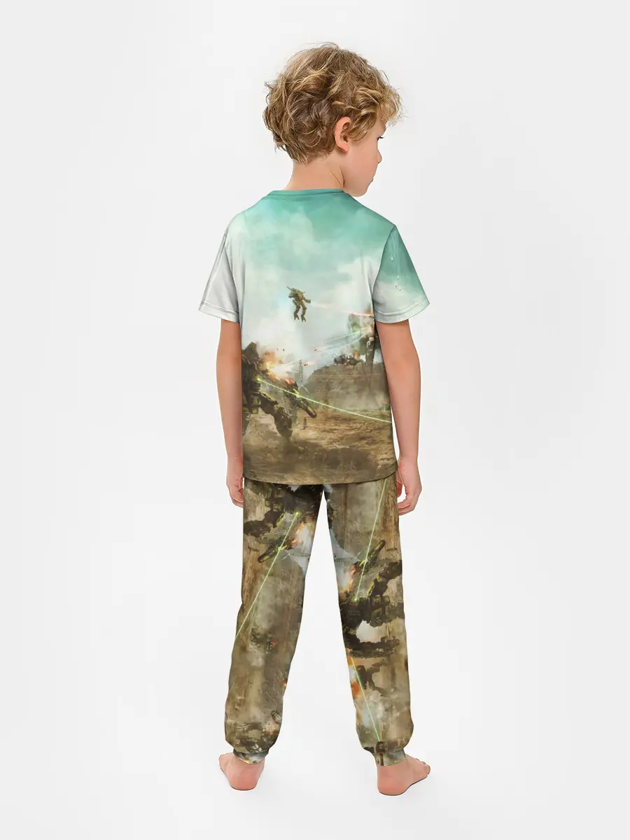 Детская пижама с брюками / Битва мехов