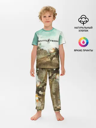 Детская пижама с брюками / Битва мехов