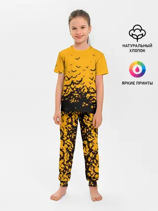 Детская пижама с брюками / ХЕЛЛОУИНСКИЕ ЛЕТУЧИЕ МЫШИ