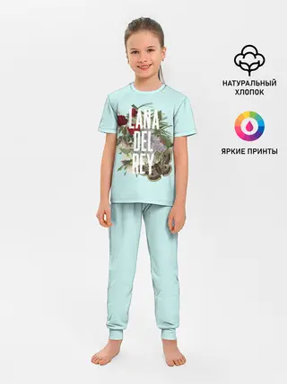 Детская пижама с брюками / Цветочная Лана