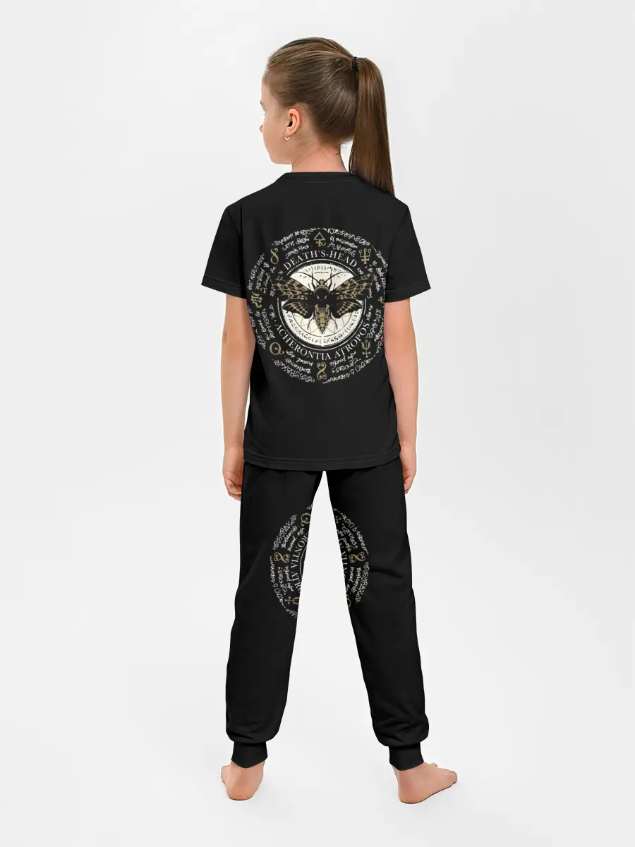 Детская пижама с брюками / Бабочка Мертвая голова