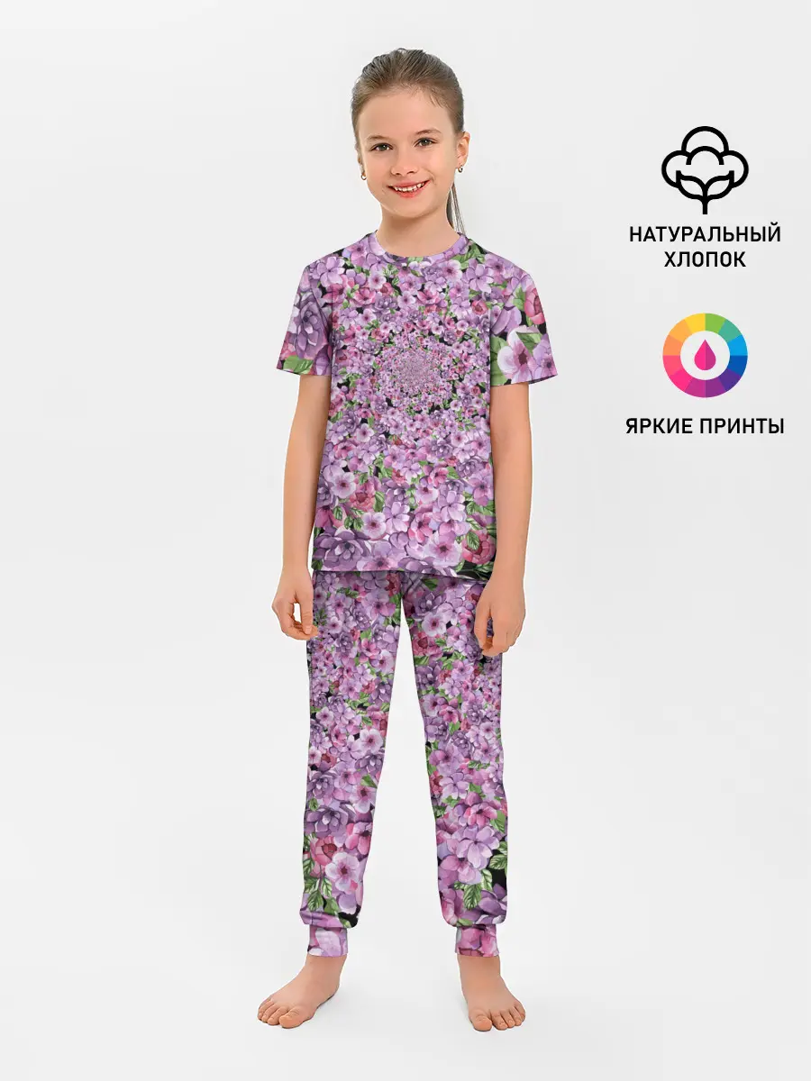 Детская пижама с брюками / СИРЕНЬ | VIOLET LILAC