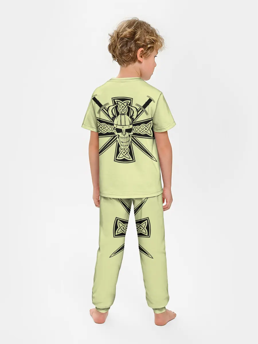 Детская пижама с брюками / кельтский узор