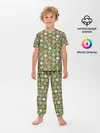 Детская пижама с брюками / Новогодние Персонажи