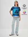 Женская базовая футболка / MITSUBISHI sport collection