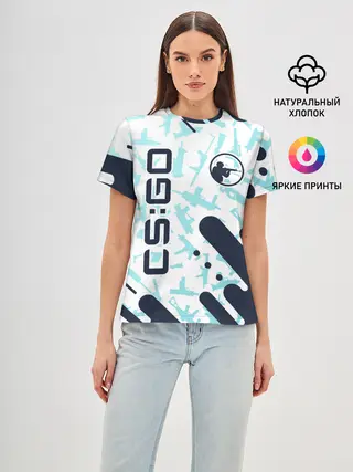 Женская базовая футболка / CS GO | КС ГО