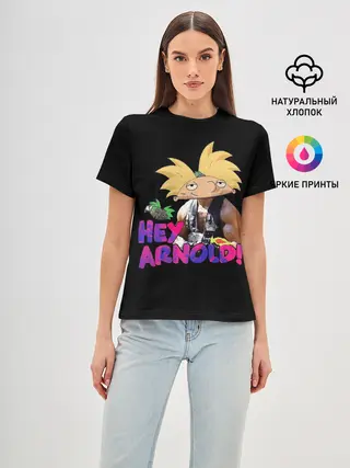 Женская базовая футболка / Hey Arnold