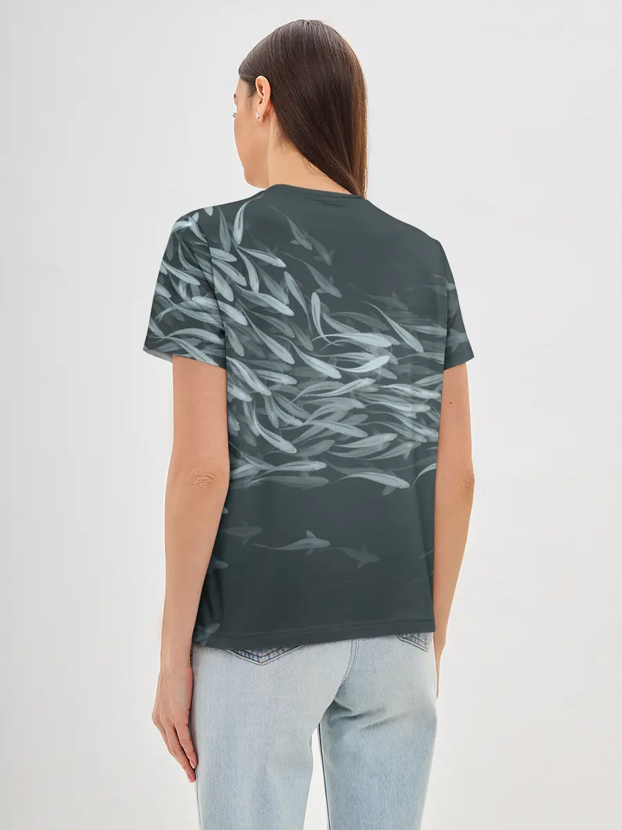 Женская базовая футболка / Рыбы