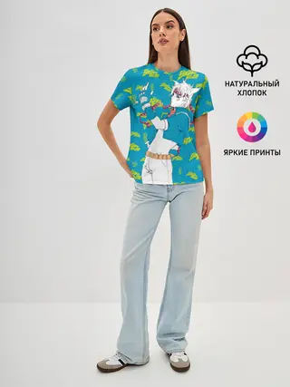 Женская базовая футболка / JoJo Bizarre Adventure