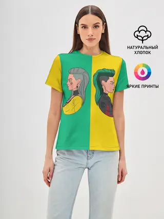 Женская базовая футболка / Бестия