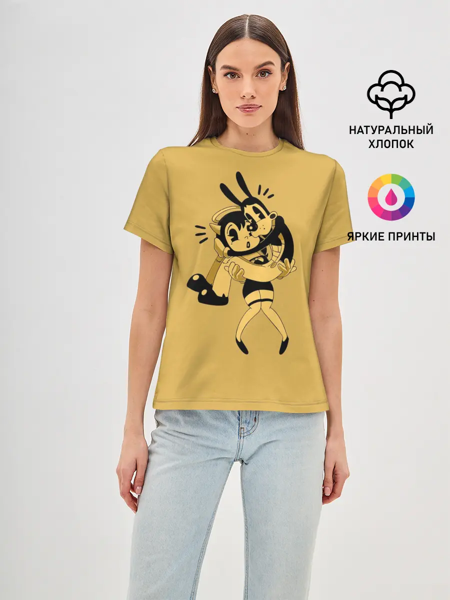 Женская базовая футболка / Bendy And The Ink Machine