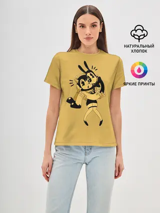 Женская базовая футболка / Bendy And The Ink Machine