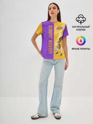 Женская базовая футболка / Леброн NBA