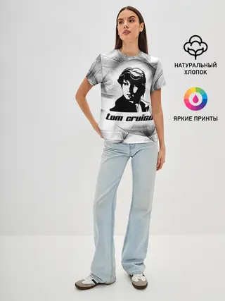 Женская базовая футболка / Tom Cruise