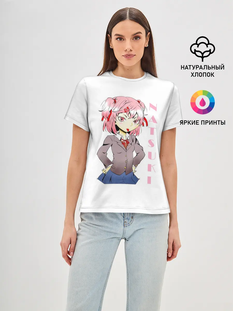 Женская базовая футболка / Doki Doki NATSUKI