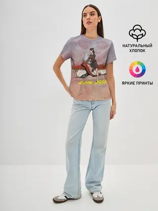 Женская базовая футболка / Cyber USSR 2077