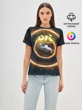 Женская базовая футболка / Ori and Flower