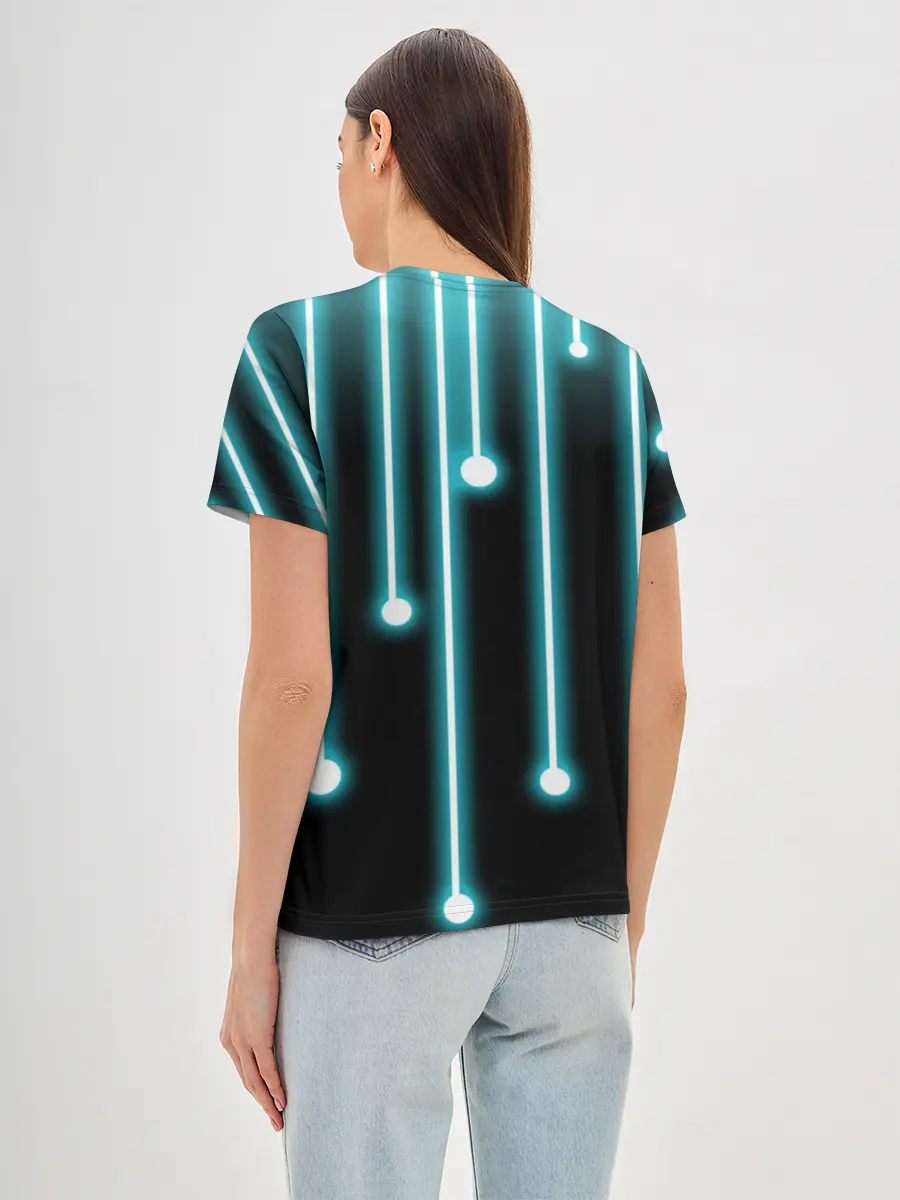 Женская базовая футболка / Неон