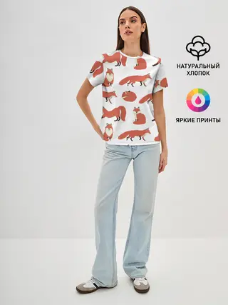 Женская базовая футболка / Лисий хвост