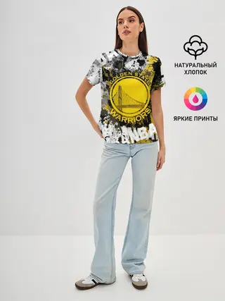 Женская базовая футболка / Голден Стэйт Уорриорз