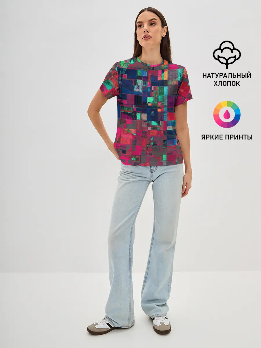 Женская базовая футболка / HAPPY WINDOWS