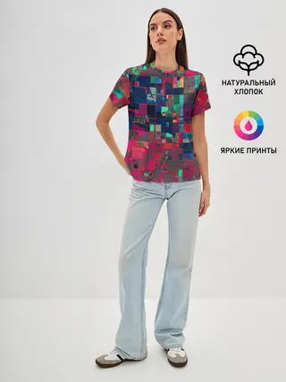 Женская базовая футболка / HAPPY WINDOWS