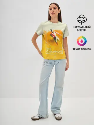 Женская базовая футболка / Регби. The Champion