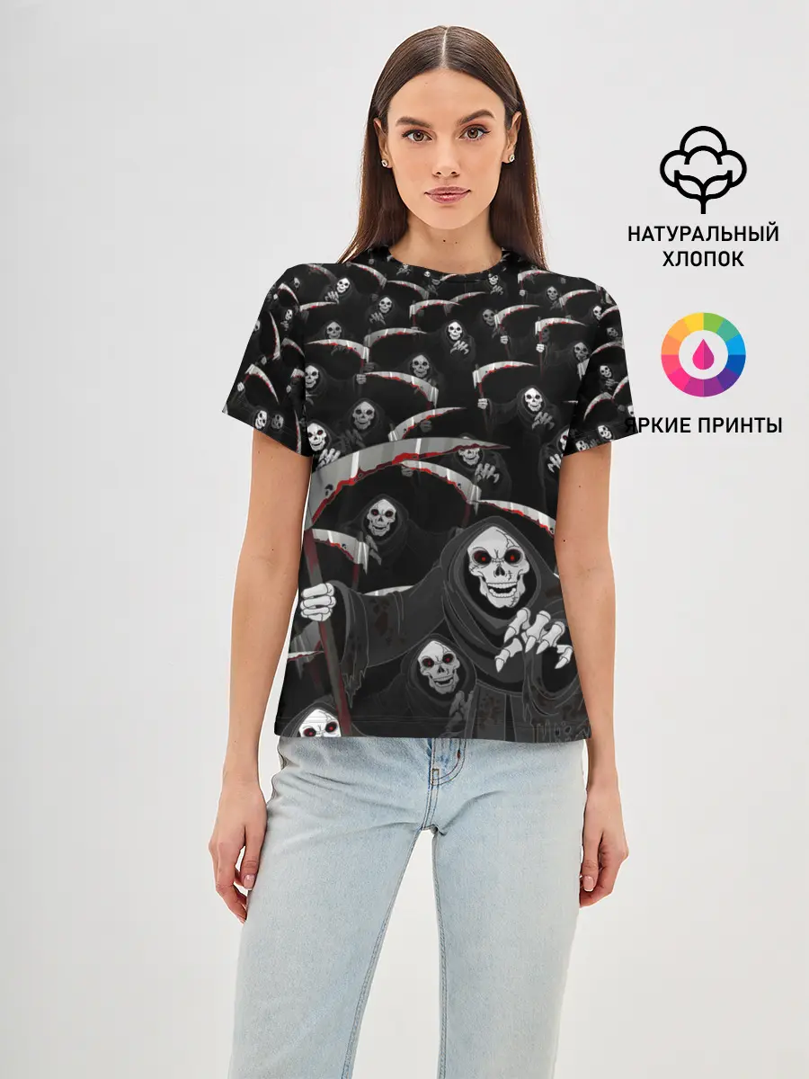 Женская базовая футболка / Жнецы идут