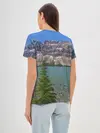 Женская базовая футболка / Горное озеро