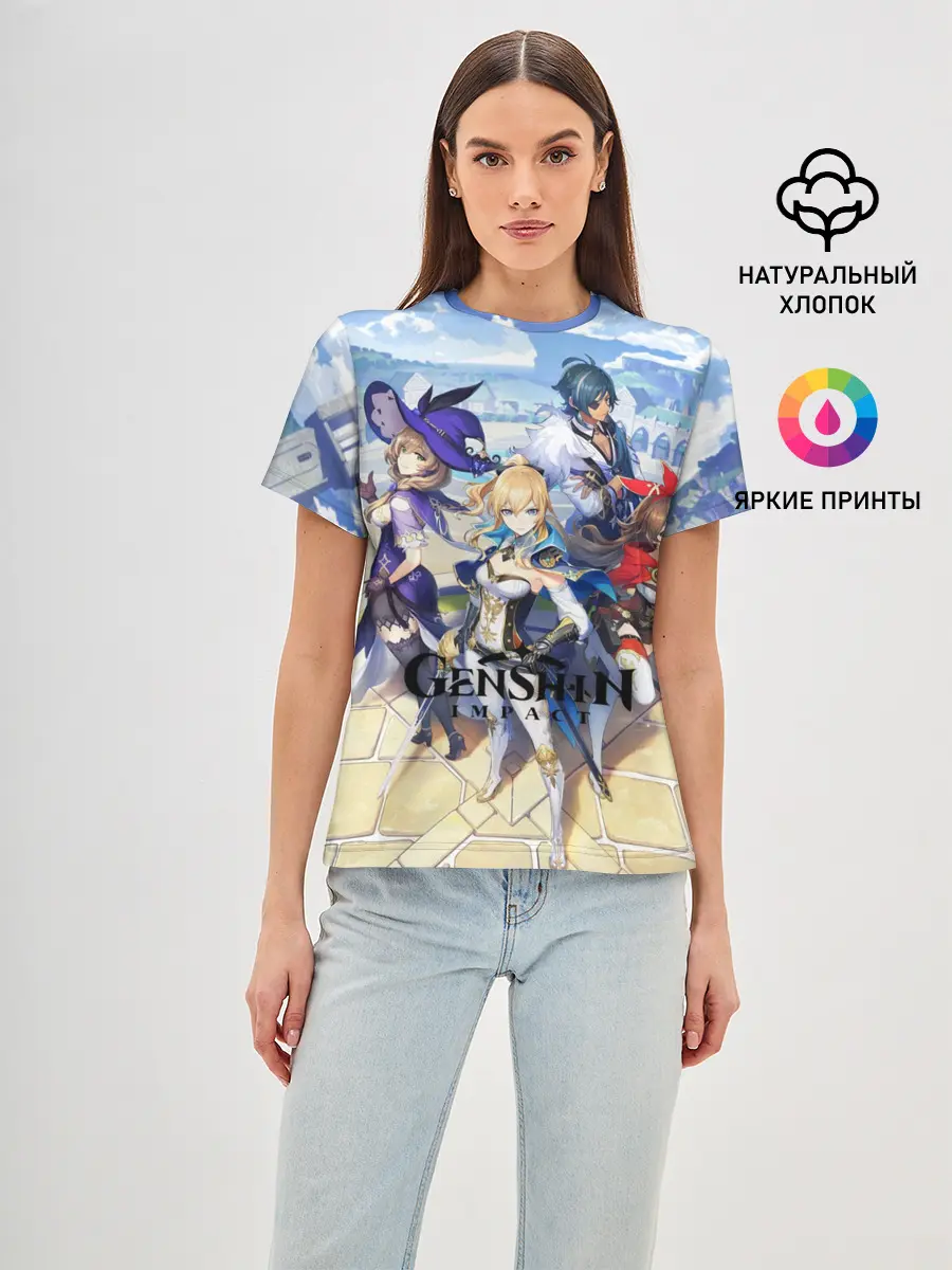 Женская базовая футболка / GENSHIN IMPACT
