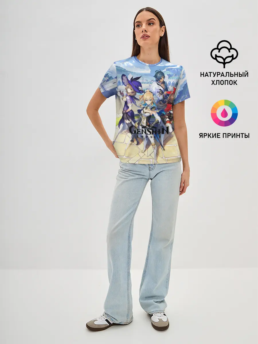 Женская базовая футболка / GENSHIN IMPACT