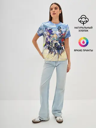 Женская базовая футболка / GENSHIN IMPACT