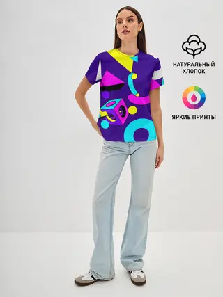 Женская базовая футболка / Геометрические фигуры